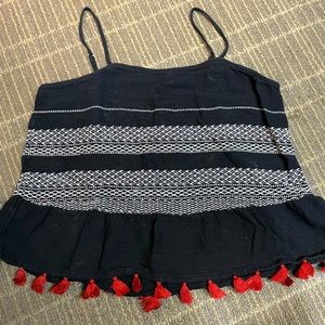 XL short too with dark orange tassels